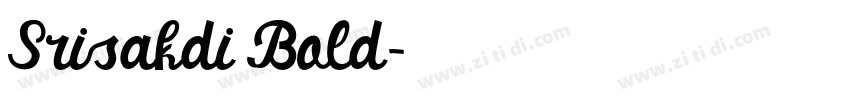 Srisakdi Bold字体转换